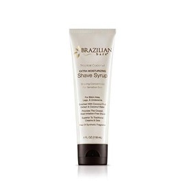 Brazilian Bare Jarabe de afeitado extra hidratante de coco tropical: preferido sobre las cremas de afeitado tradicionales para mujer y geles de afeita