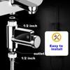 LED Display Water Shower Thermometer Rotatable Screen Waterproof Easy to