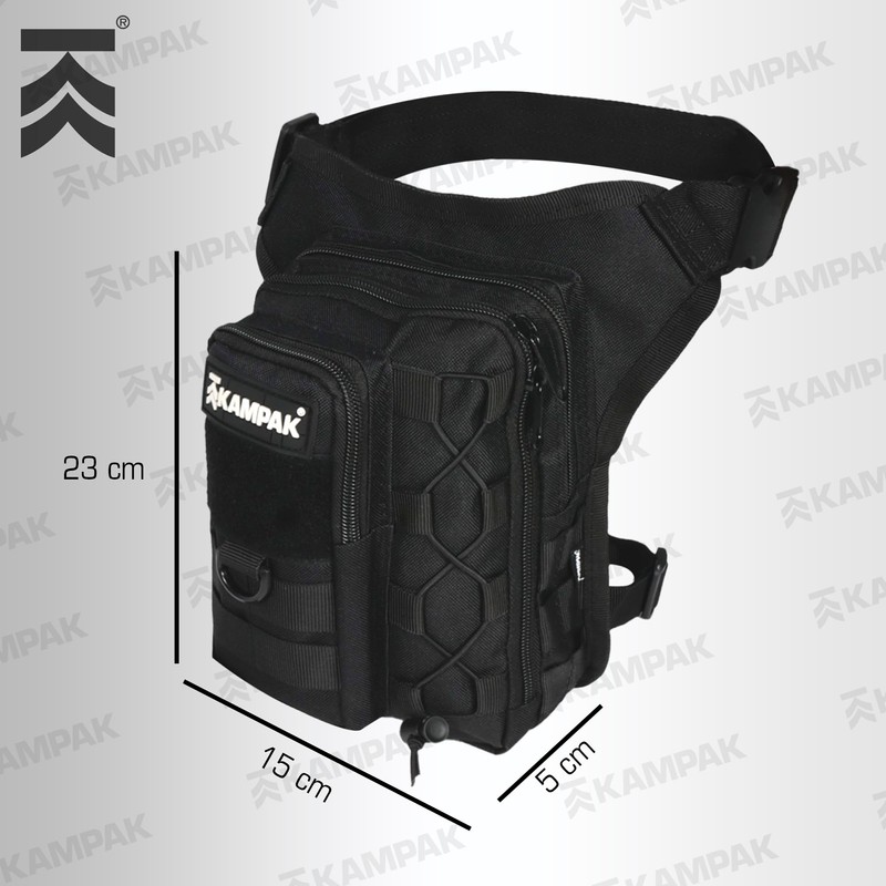 Kampak Piernera Tactica PI10 Multibolsillos Semi repelente Multiusos