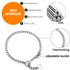 Collar Perros Cadena Consistente,Ajustable y Duradero Collar de Perro Sólido.Acero