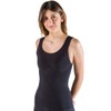 Anti cellulite slimming vest, modelling shirt + silver - Black