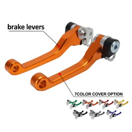 IUVWISN Motorcycle Brake Lever Foldable Lever Adjustable Bolt CNC for Surron Sur Ron LBX Electric Dirt Bike Orange