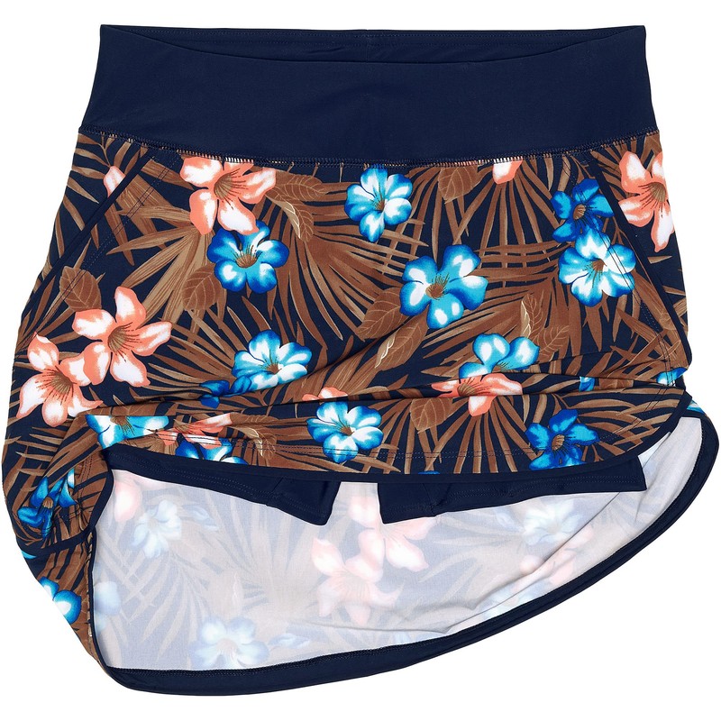 Lands' End - Falda de natación para mujer con cintura