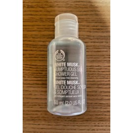 THE BODY SHOP WHITE MUSK SUMPTUOUS SILK SHOWER GEL, 2 OZ, NEW, RARE, UNOPENED