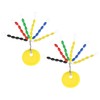 OTOTEC 10 Sets Rubber Fishing Stoppers 30-in-1 Oval Colourful Space