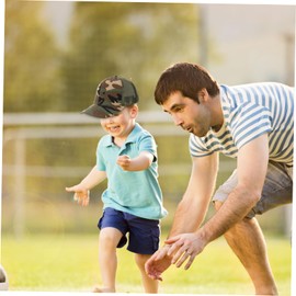 SAFIGLE Camouflage Baseball Cap Half Mesh Breathable Sun Hat for Boys for Summer Adventures Outdoor Activities and Sports Hikes