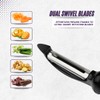Silverdome Premium Swivel Peeler- Super Sharp Stainless Steel Blades for