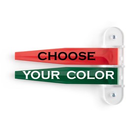 Kull Industries Exam Room Flags, Medical Door Flags for Doctors Offices, Hospitals and Clinics, Customize you Colors, 2 Flag System, 7 inch Long