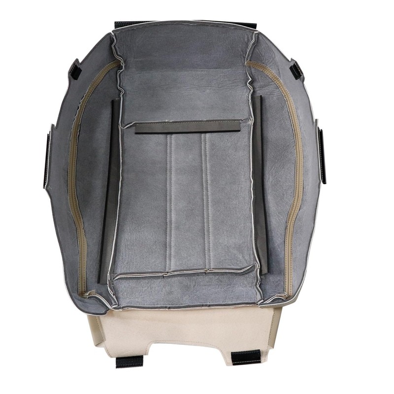 Vigoraze Driver Bottom Perforated Leather Replacement Seat Cover Tan Compatible