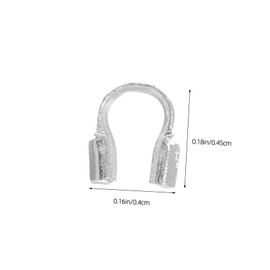 DOITOOL 300pcs U Shaped Copper Wire Protectors Jewelry Making Accessories for Necklaces Bracelets Earrings Thread Guard for DIY Projects Pack