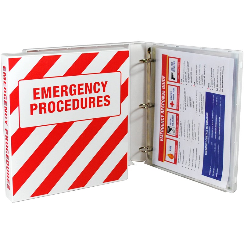 UniKeep Emergency Procedures Binder - 1.5 Inch Spine - with