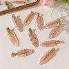 EZ PEACH Non-marking Bangs Clips, Tortoise Shell Style, 4 Pieces,