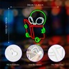 Gdbkabf Alien Reading Book Neon Sign, Neon Signs for Wall