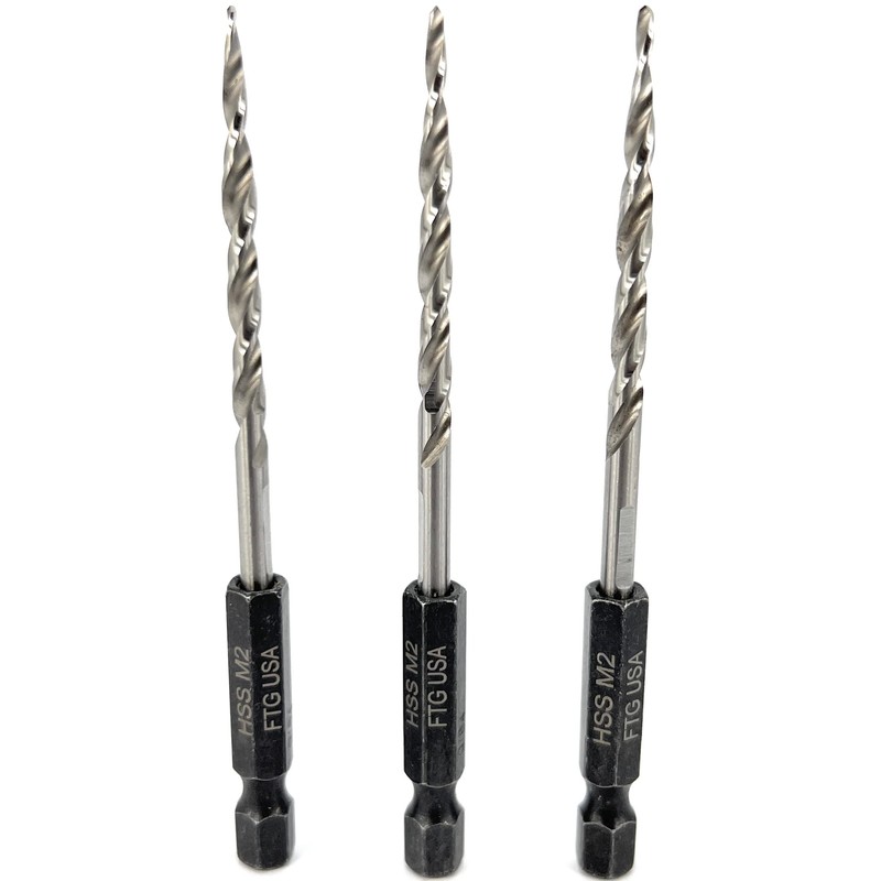 FTG USA Tapered Countersink Drill Bit Set 3 Pc #6
