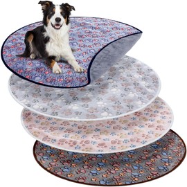Clysee 4 Pack Washable Whelping Pad Whelping Supplies Absorbent Reusable Puppy Training Pads Reusable Dog Mat for Floor Non Slip Washable Pee Mat for Dogs(Fresh Color,32 Inch)