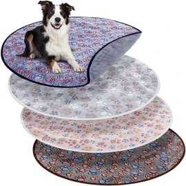 Clysee 4 Pack Washable Whelping Pad Whelping Supplies Absorbent Reusable Puppy Training Pads Reusable Dog Mat for Floor Non Slip Washable Pee Mat for Dogs(Fresh Color,32 Inch)