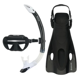 Aqualung Nabul Snorkeling Set, Black, Small