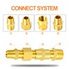 GASHER 26PCS Brass Pipe Fitting Kit, Hex Bushing, Reducer Adapter,