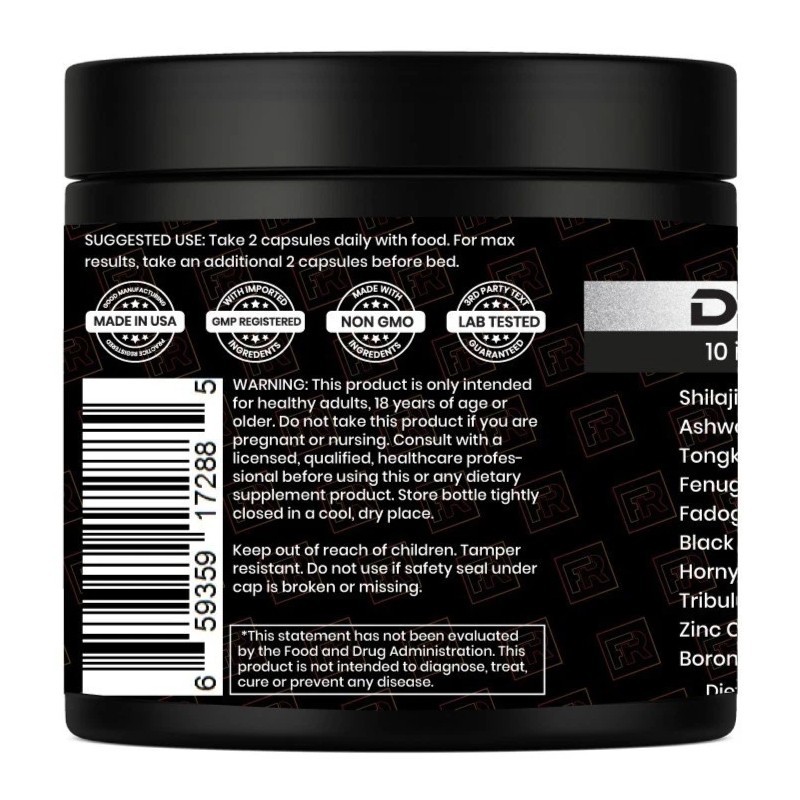Fire-Rect DOMINATE X 10 in 1 Supplement for Men, Strength,