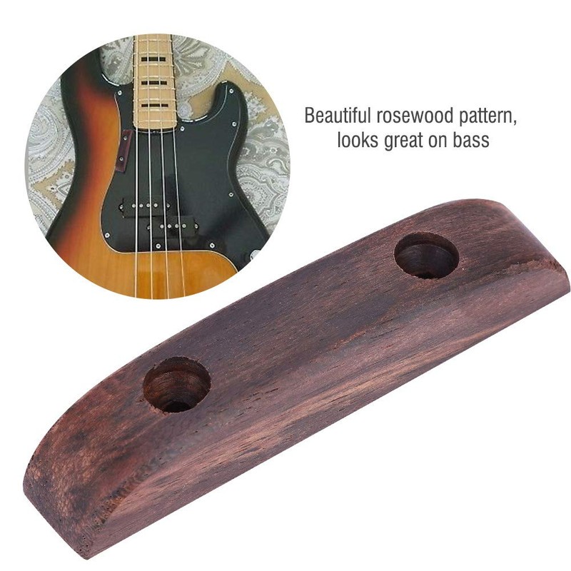Rosewood Thumb Rest with Mounting Screw Convenient Playing for Bass