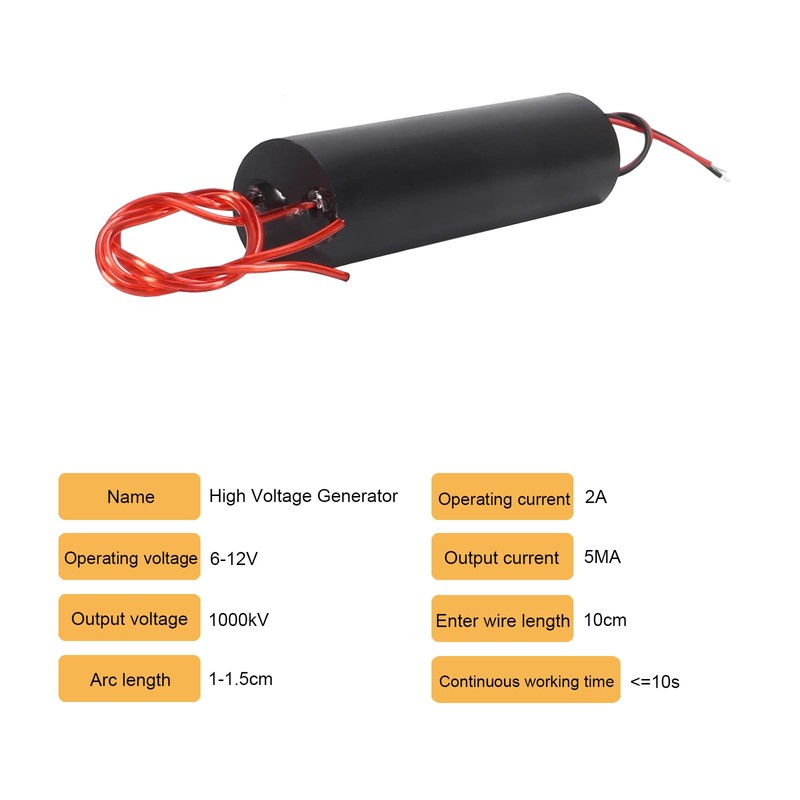 ALAMSCN 5pcs 1000kV High Voltage Transformer DC 3V-6V to 1000kV