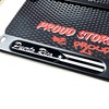 Puerto Rico Black Flag Domed Black License Plate Frame -US