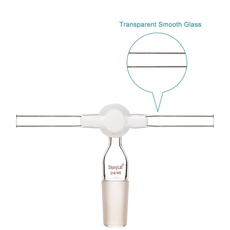 stonylab Glass Vacuum Flow Control Adapter, Vacuum Flow Control Adapter