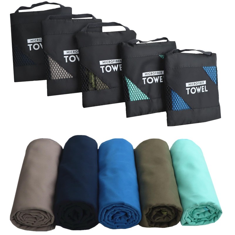 GUIFIER Microfiber Towel (152x76cm) Camping Towels Fast Drying, Travel Towel