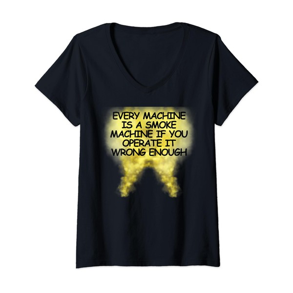 Every Machine Is A Smoke Machine - Yellow smoke V-Neck