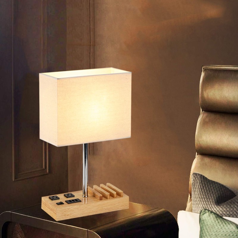 Dreamholder Desk Lamp with 3 USB Charging Ports, 2 AC