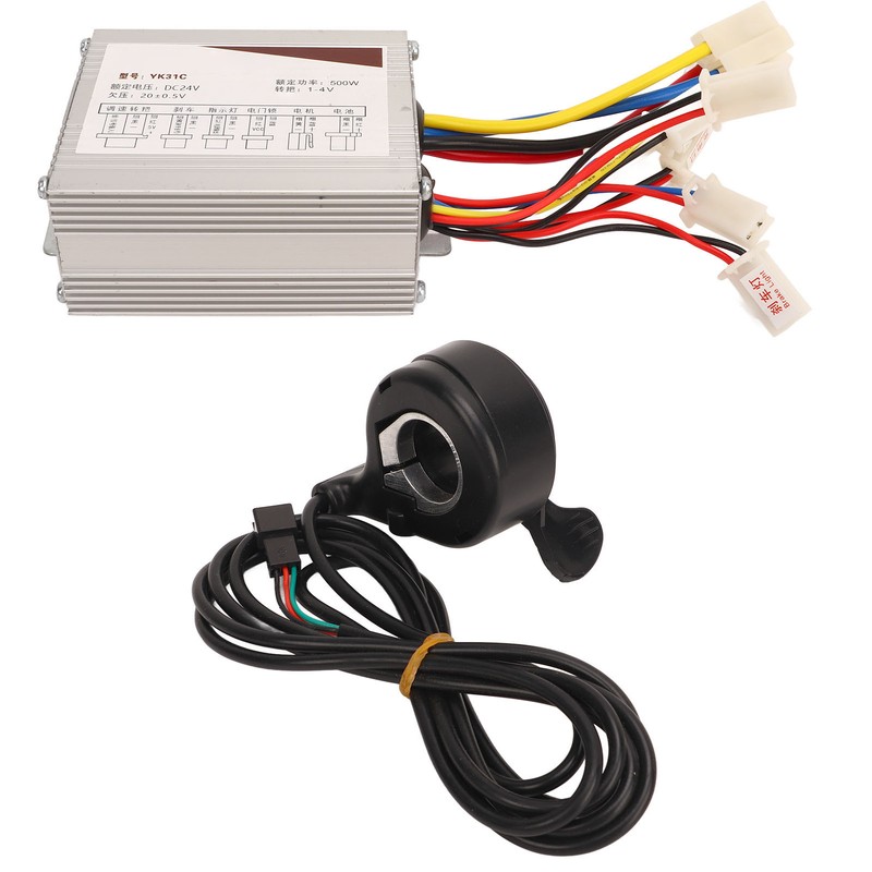 Electric Bike Controller Thumb Throttle Set 24V 500W Electric Bicycle
