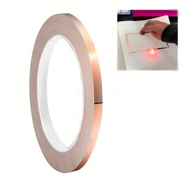 オーディオファン 銅箔テープ 片面 両面導電性 銅 粘着 テープ 放射線防護 静電気除去 ギター導電テープ 銅箔テープ アルミテープ 静電気除去 電磁波シールド ギター 電子部品 屋根の修理用EMI対策 約5mm*20M
