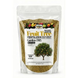 Old Cobblers Farm™ Wicked Organics Fruit Tree 10-2-8 Fertilizer – Enhanced Root Growth & Fruit Yield,Slow-Release, All Fruit Trees, Boosts Soil Health (5 lbs | 10 lbs | 15 lbs | 20 lbs) 10 lbs.