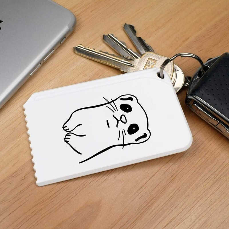 Azeeda 'Ferret Face' Plastic Ice Scraper (IC00039419)