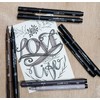 Uni Pin Fineliner Drawing Pen - Black, Dark Grey, Light