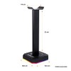 TECHZONE Immortal Gaming Base Soporte para Audífonos Gamer con Luz