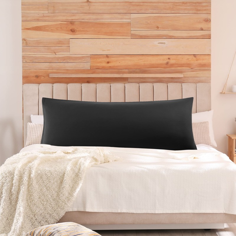 sourcing map Soft Brushed Microfiber Body Pillow Cover with Zipper
