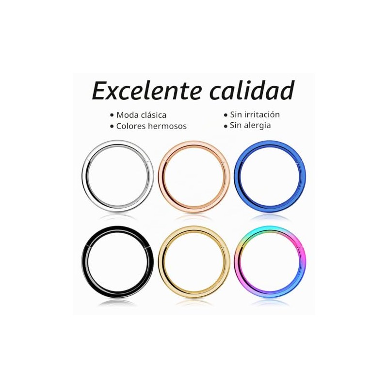Anillo de Nariz de Aro para Mujeres y Hombres, Kucheed