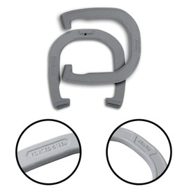 Baden Champions Horseshoe Set- Tournament Quality Forged Steel Construction, Gray/Black