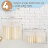 Flenpptly 4 Pcs Buffet Risers, Food Risers for Buffet Table,
