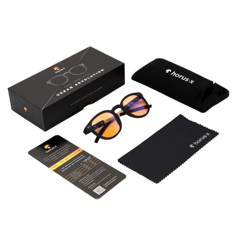 Horus X ® • Round Blue Light Glasses | Computer