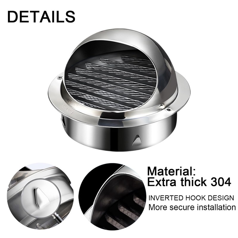 100mm Stainless Steel Wall Vent Cover, Exhaust Air Vent Cover,