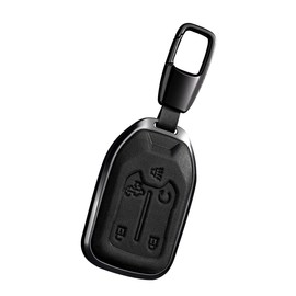PEICHI Key Fob Cover Leather Car for 2019-2023 Silverado Suburban Tahoe Acadia Terrain Yukon Key Sierra 1500 2500HD 3500HD Car Accessories (K-black)