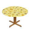 Famame Cute Bees and Honey Fitted Round Tablecloth Waterproof Table