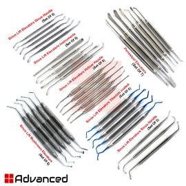 Medentra Range Of Dental Sinus Lift Instruments Implant Oral Surgery Periosteal Elevators - Set Of 7-Periosteal Elevators Implant