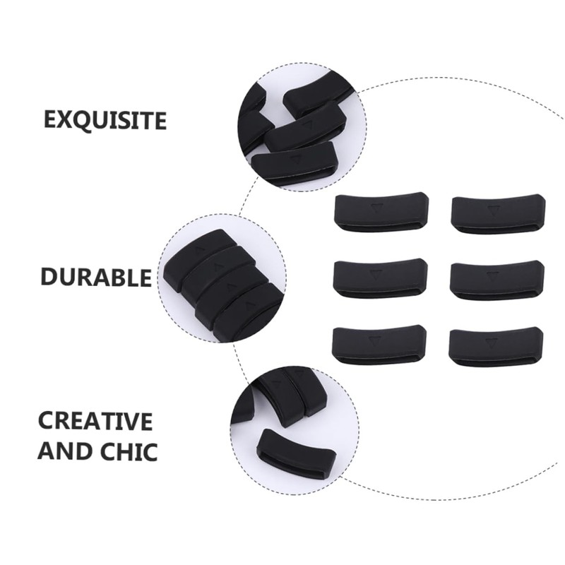 Mikinona 6pcs Strap Loop Rings Keeper Retainer for Skid Watch