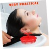 Ipetboom 4pcs Portable Hair Washing Brush with Soft Plastic Bristles
