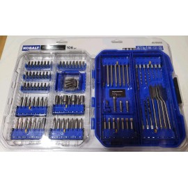 Kobalt Mechanic Tool Set 106-pc  Drill &Drive Set Shank Bit Set Power Tool Accessories