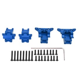 Front Rear Gear Box Aluminium Alloy RC Differential Housing for Traxxas LaTrax Teton Blue