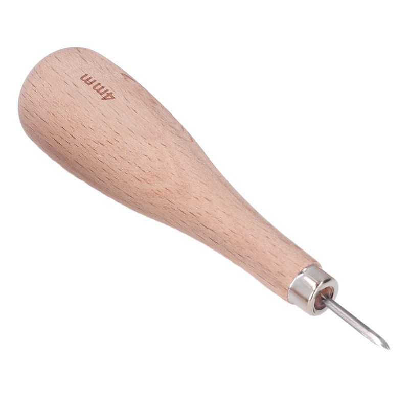 Leather awl, ergonomic design, professional cutting tool made of leather